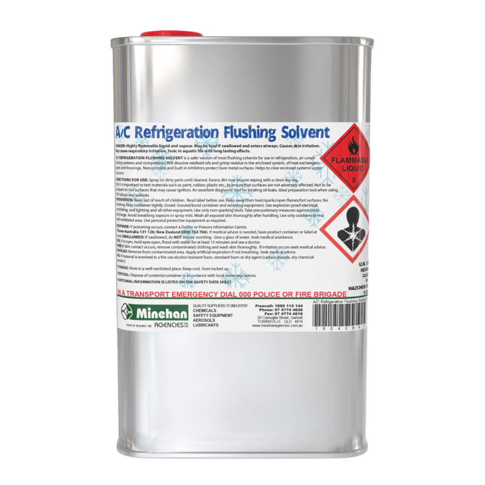 A/C Refrigeration Flushing Solvent